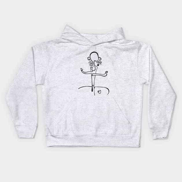 M'sieur Monsieur Kids Hoodie by stephan_paquet